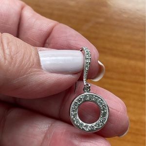 Circle of life drop earrings